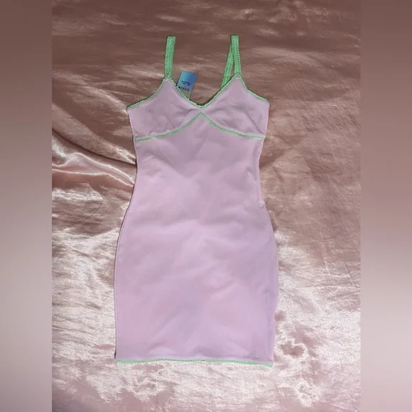 SHEIN | Dresses | Shein X Anitta Pink And Green Xs Bodycon Dress Tags Still  On Never Worn | Poshmark